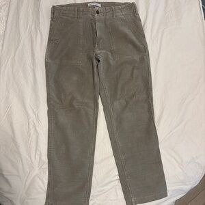 Outerknown men’s cotton pant olive green size 32